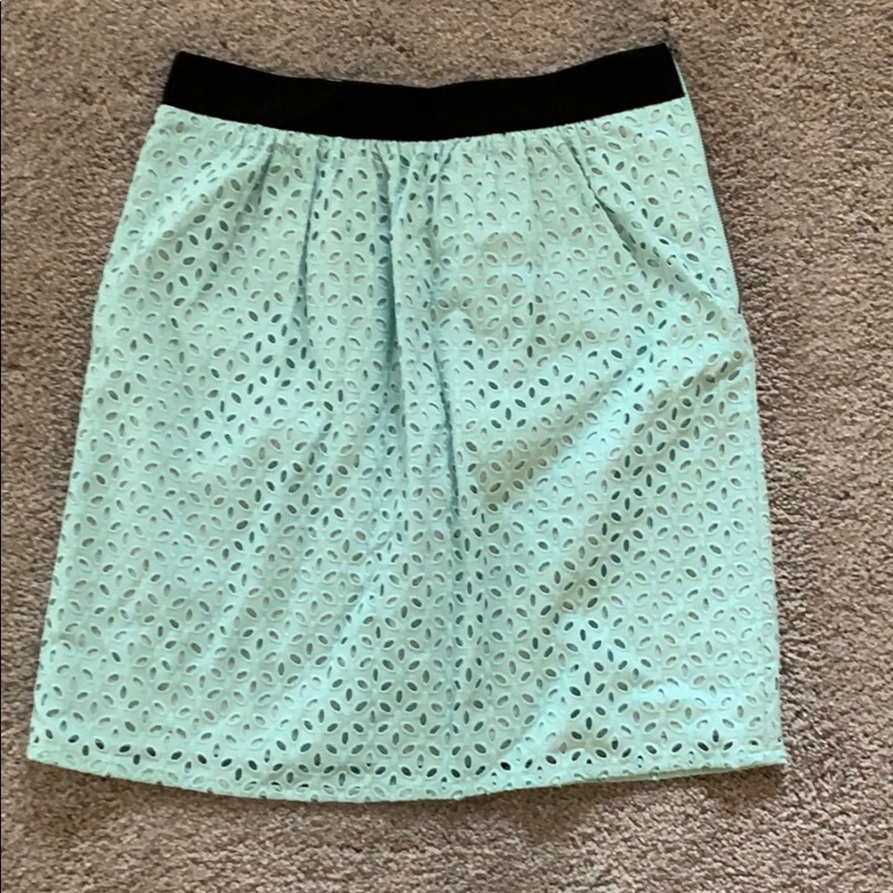 Eyelet skirt.